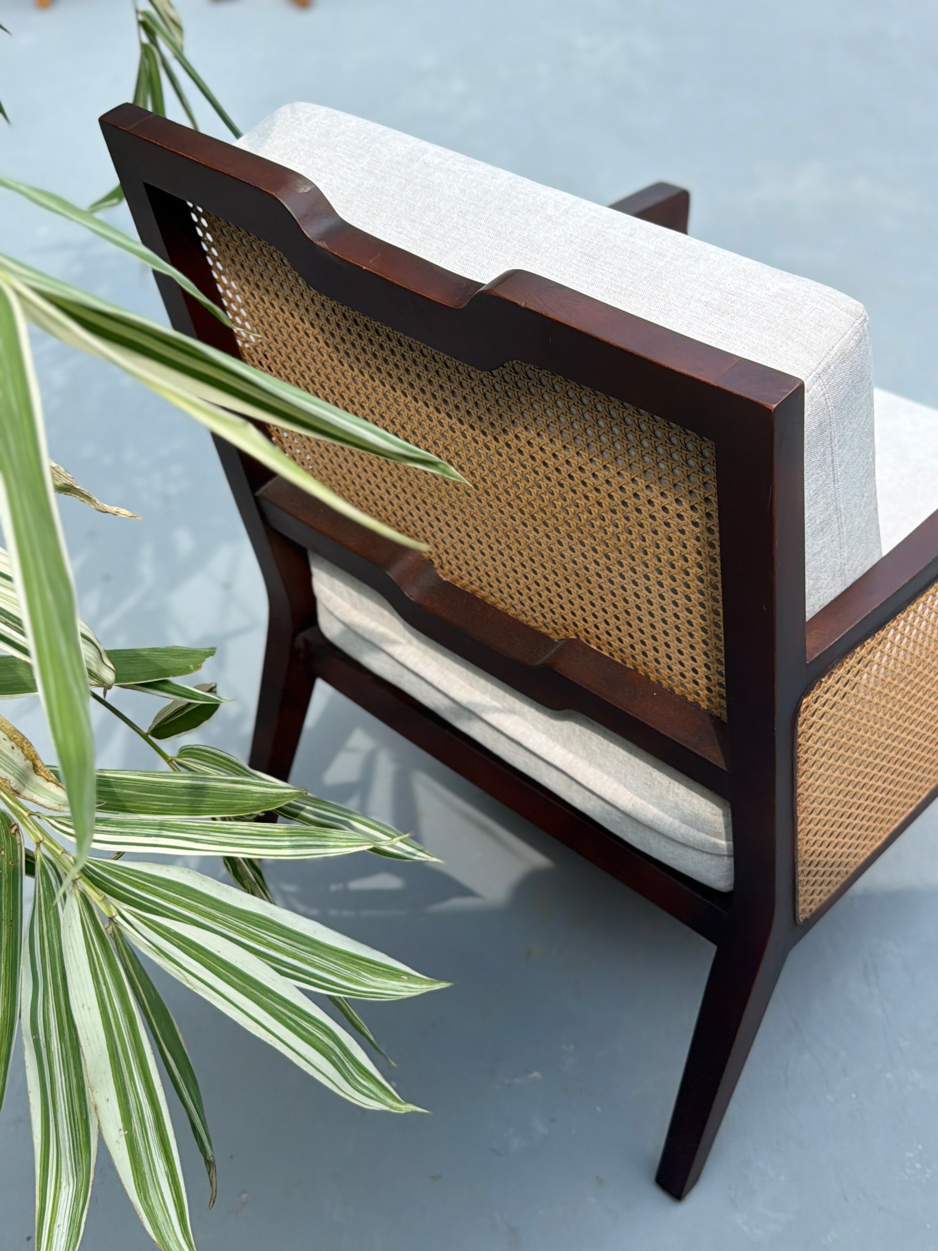 Oakaroo Walnut Cane Lounge