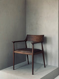 Dark Walnut Sculptural Armchair