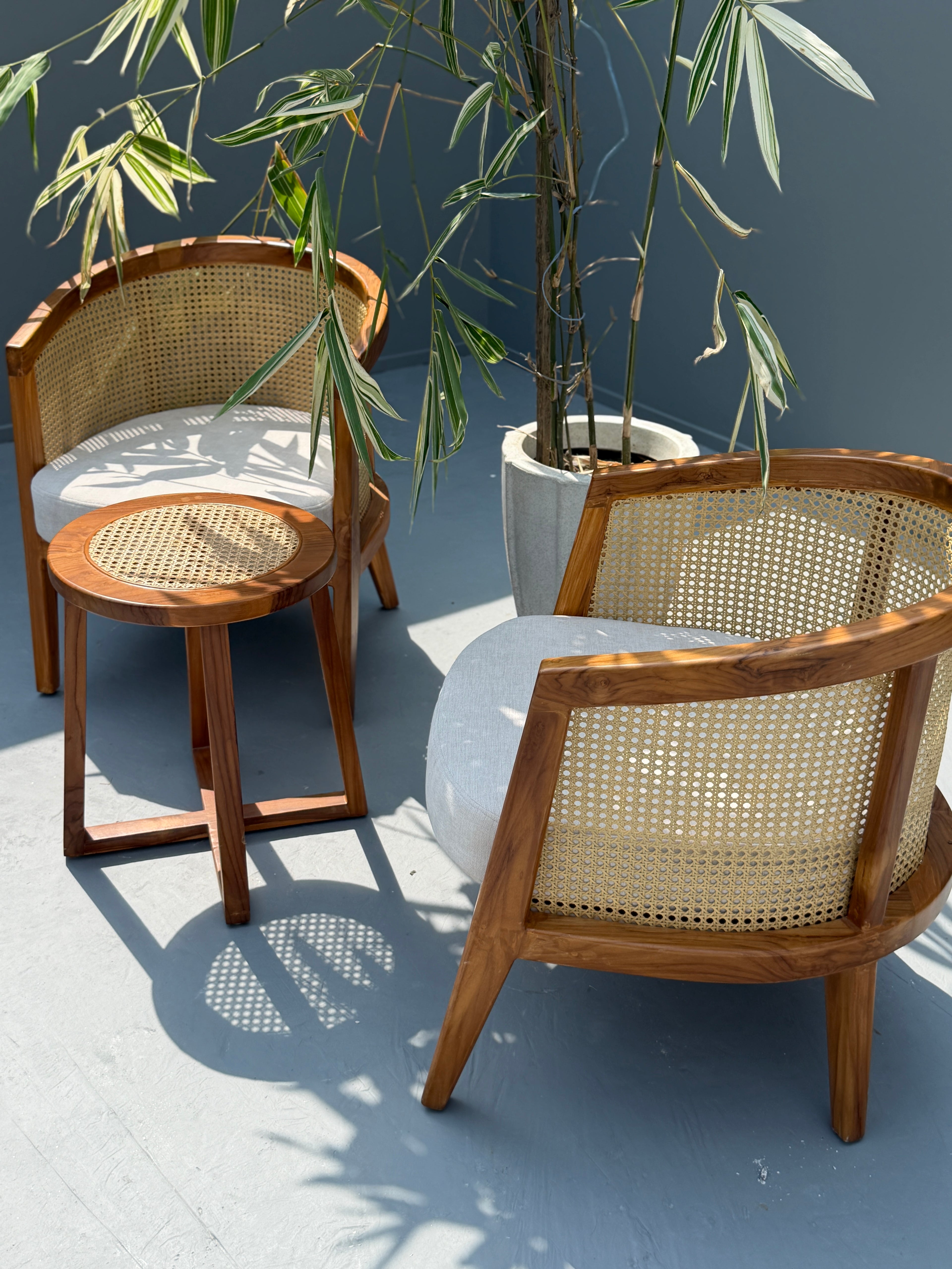 Cane Wood Vera Lounge Chair