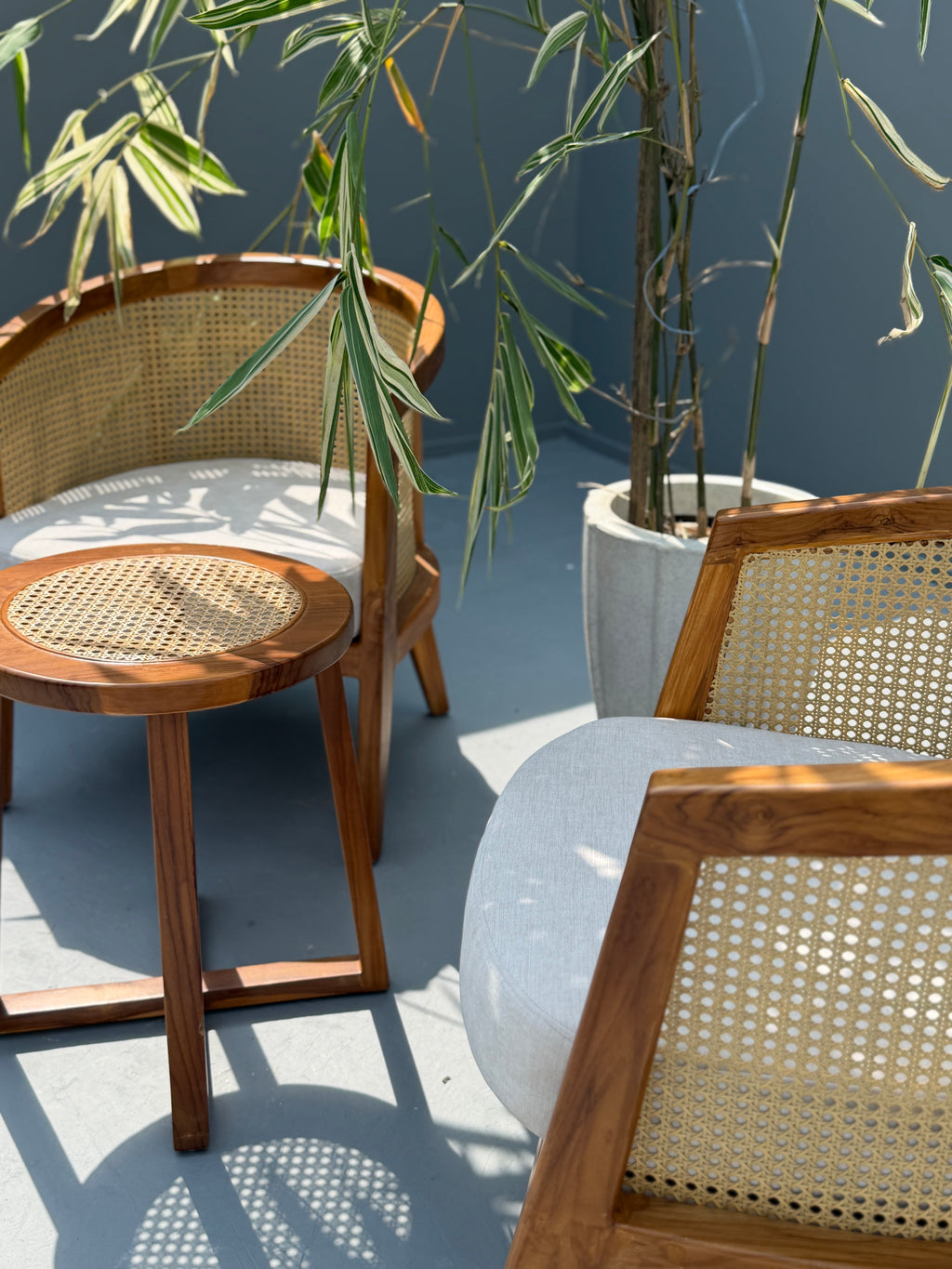 Cane Wood Vera Lounge Chair