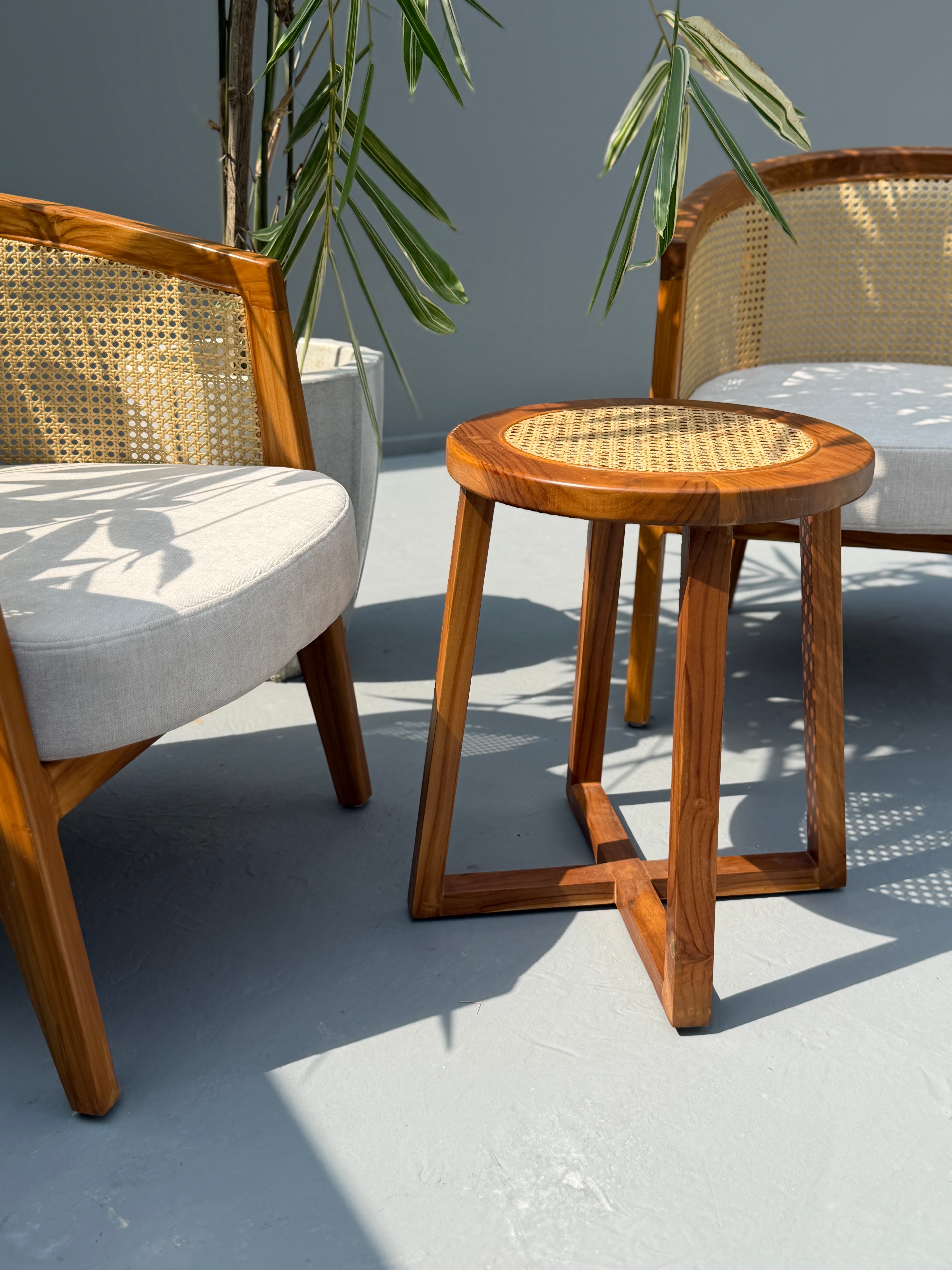Cane Wood Vera Lounge Chair