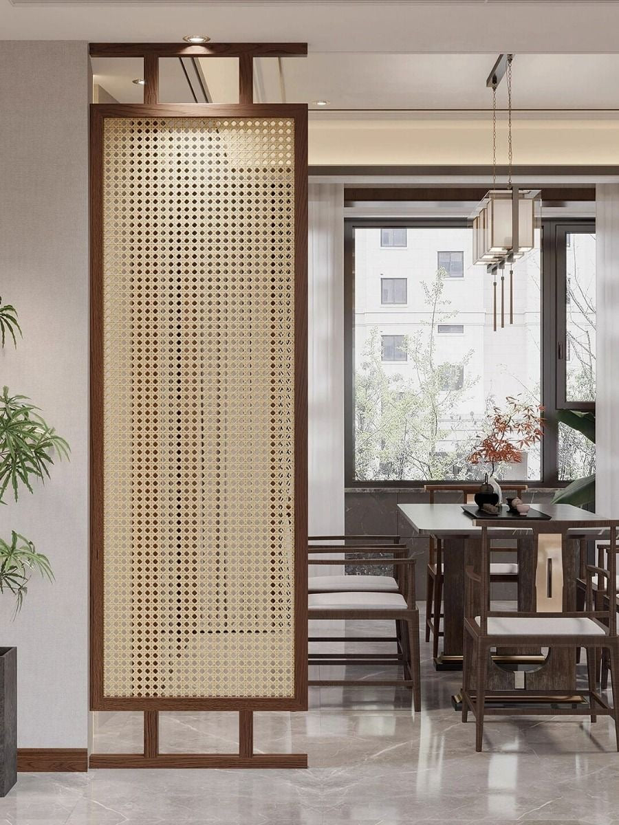 Cane Room Partition - Tall Rectangular