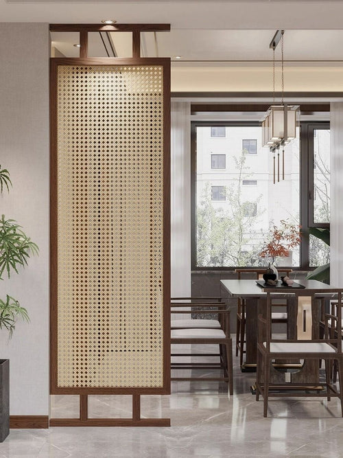 Cane Room Partition - Tall Rectangular