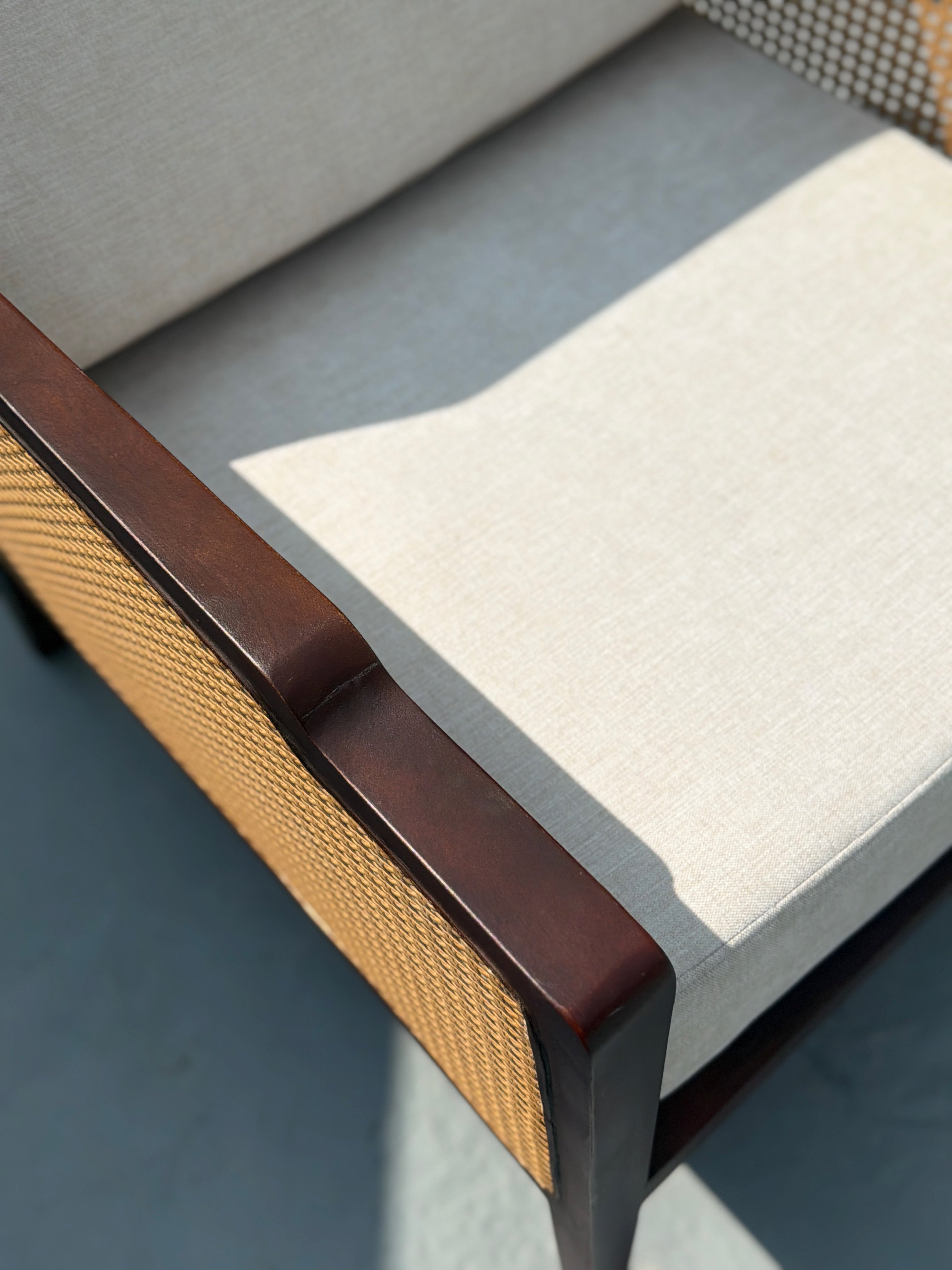 Oakaroo Walnut Cane Lounge