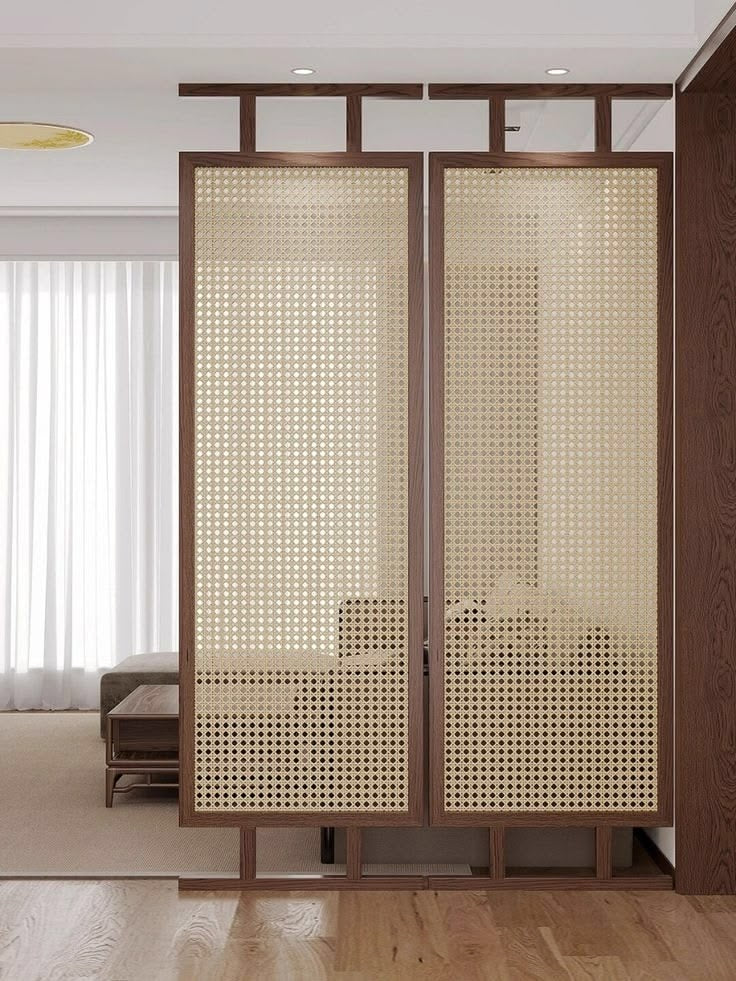 Cane Room Partition - Tall Rectangular