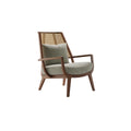 Cane Wingback Lounge Chair