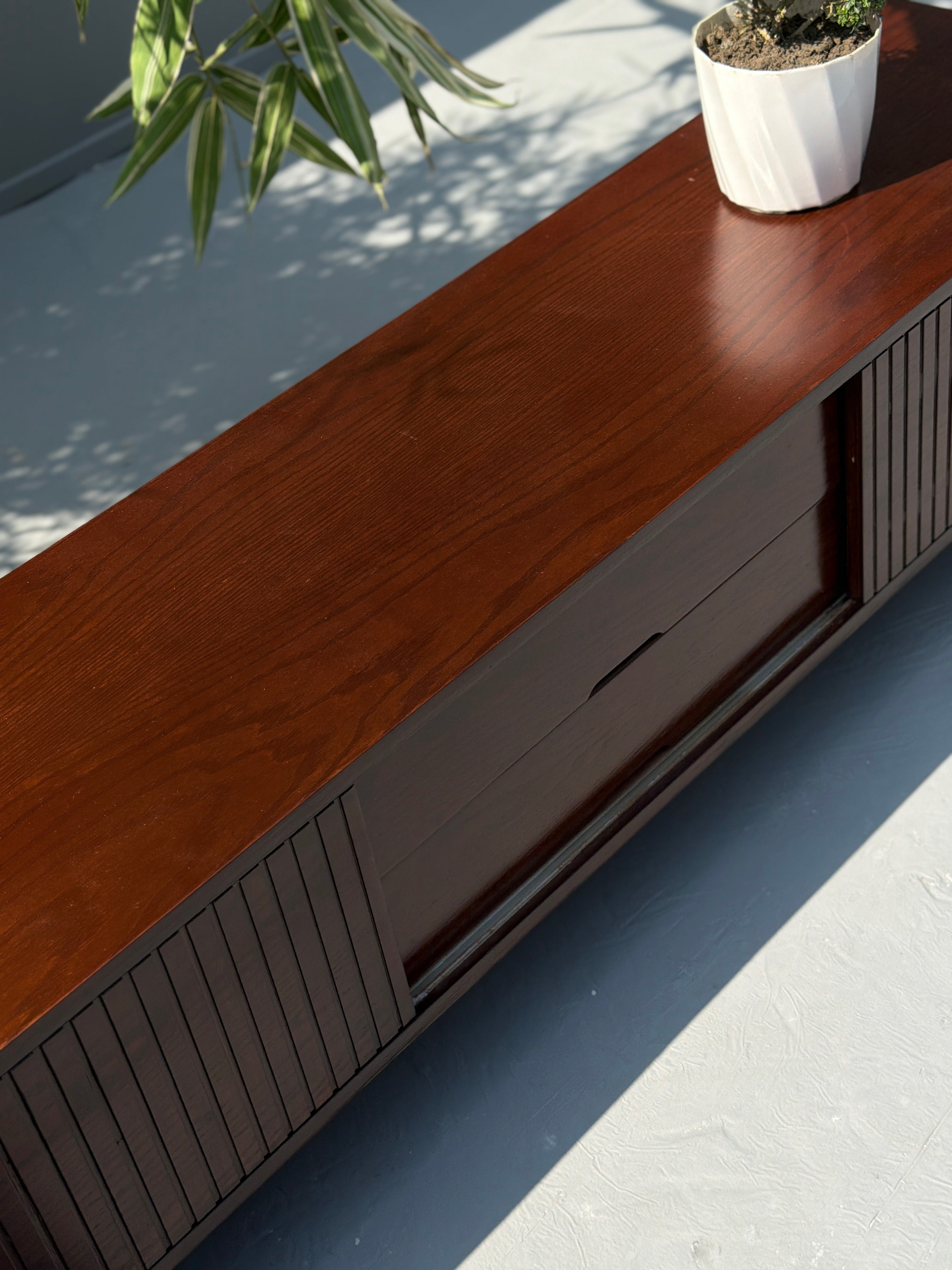 Dark Walnut Console Cabinet