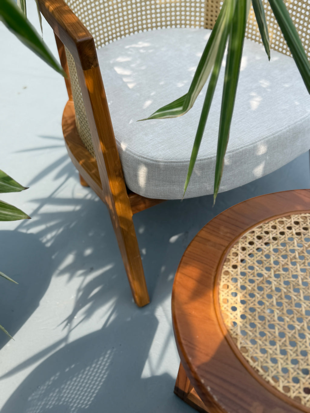 Cane Wood Vera Lounge Chair