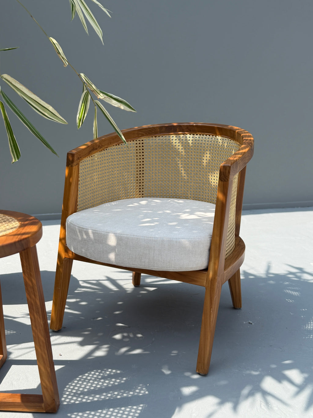 Cane Wood Vera Lounge Chair