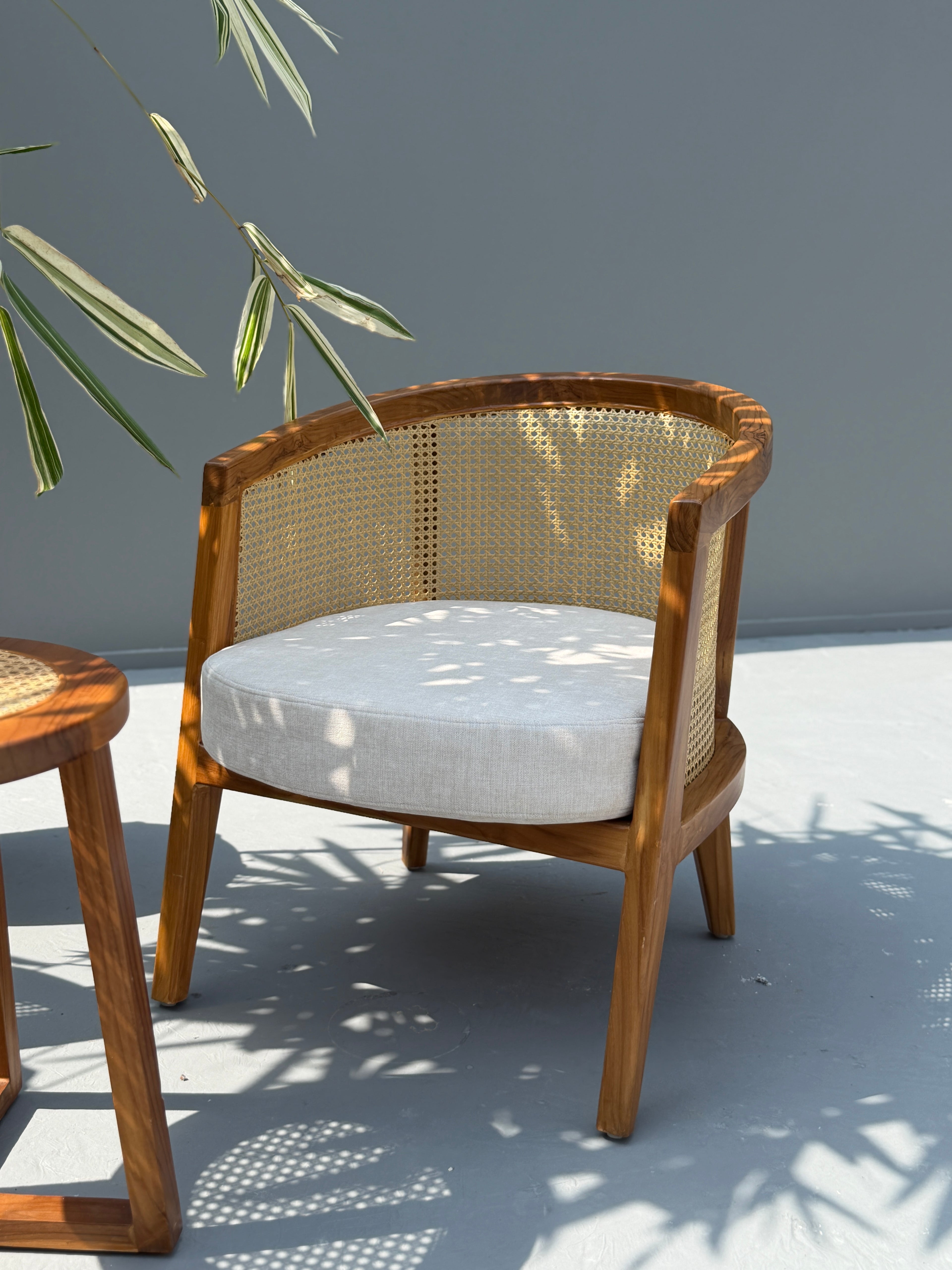 Cane Wood Vera Lounge Chair