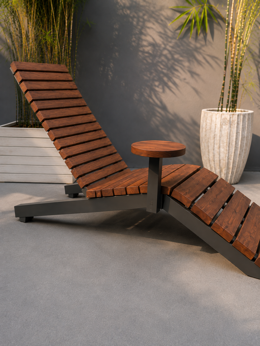 Wood Sun Lounger