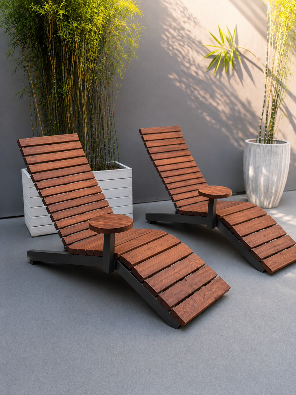 Wood Sun Lounger