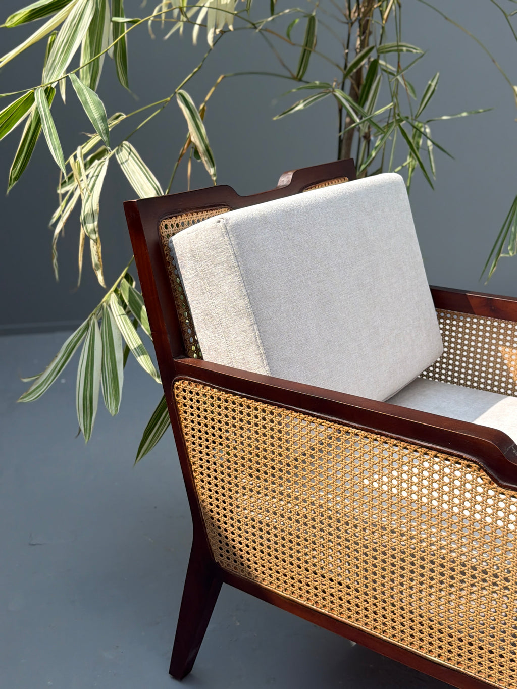 Oakaroo Walnut Cane Lounge