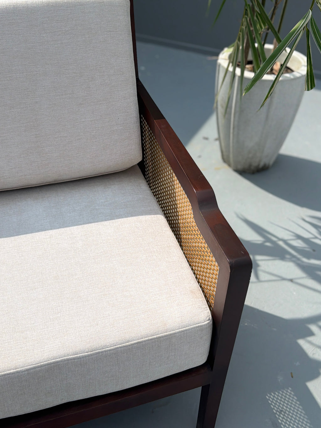 Oakaroo Walnut Cane Lounge