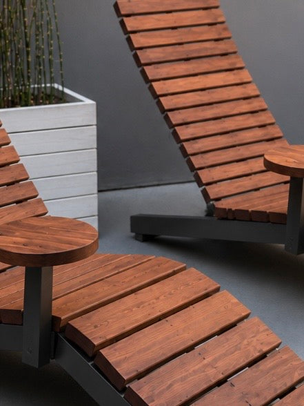 Wood Sun Lounger