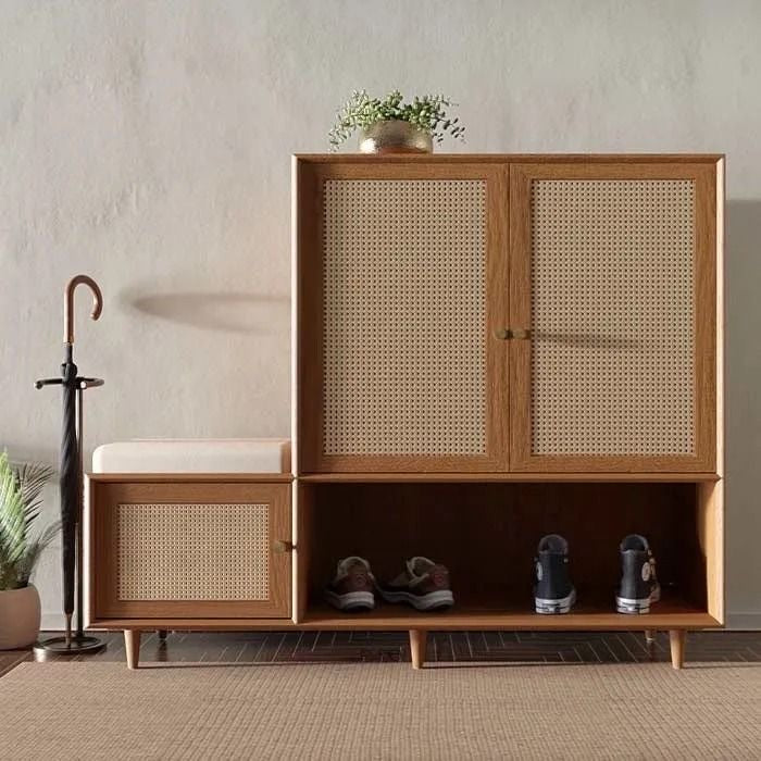 Entryway Shoe Cabinet with Seat