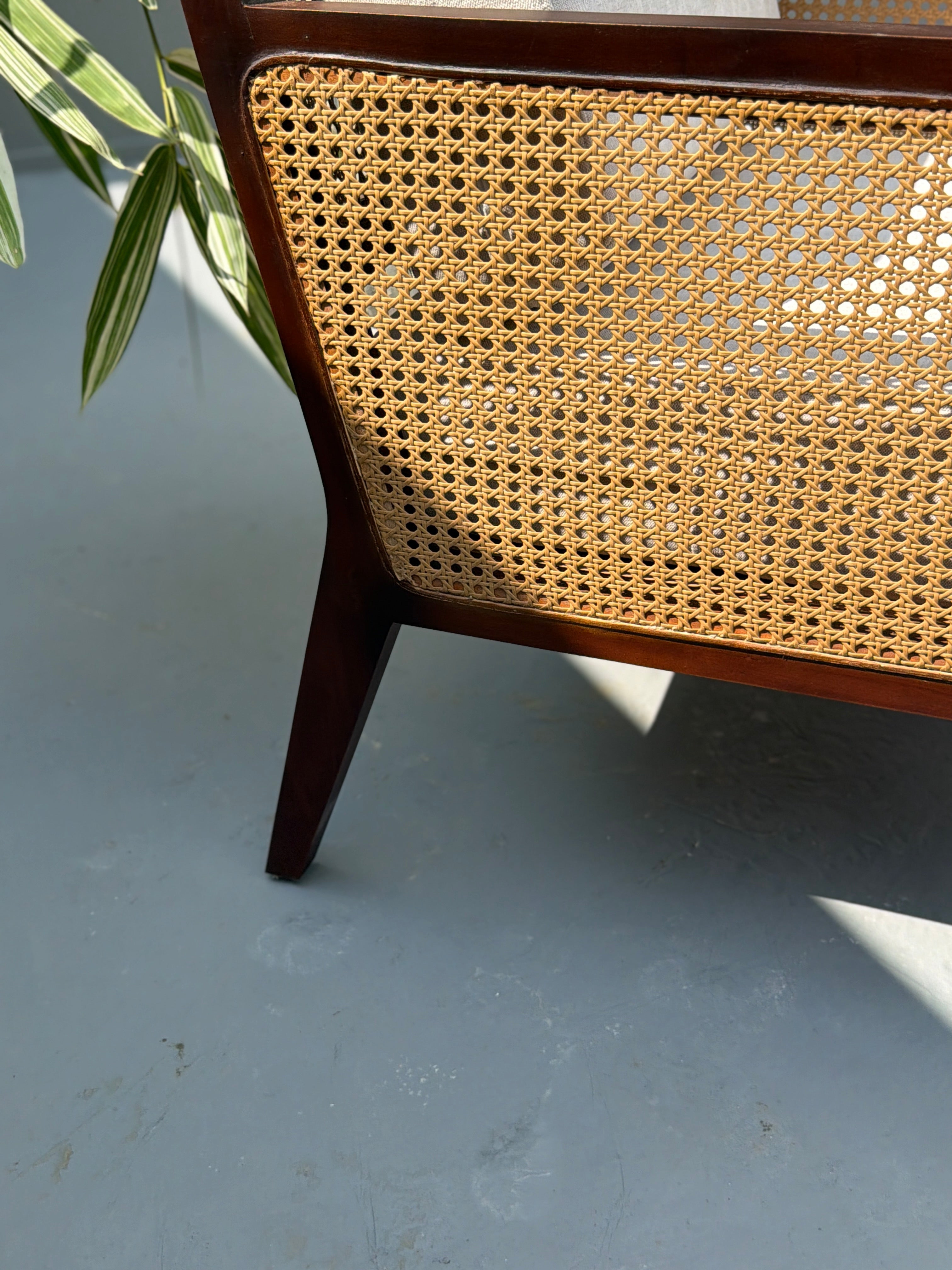Oakaroo Walnut Cane Lounge